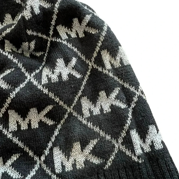 Michael Michael Kors Black Silver Metallic Beanie - Picture 2 of 4